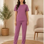Loungewear Coord Set Nightsuit Purple
