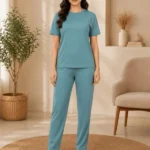 Loungewear Coord Set Nightsuit Teal